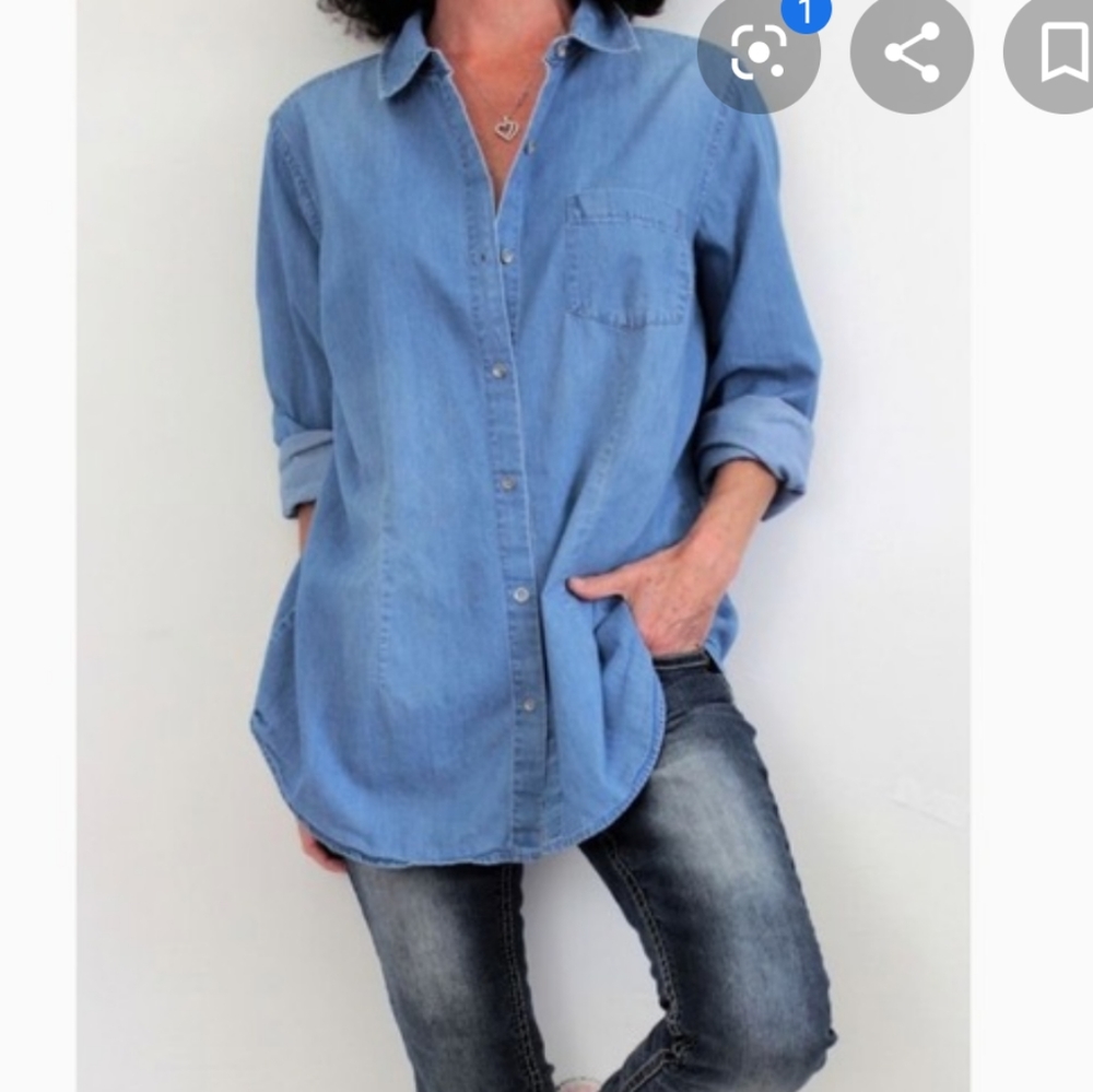 J.Jill | Denim Lon Sleeve Shirt